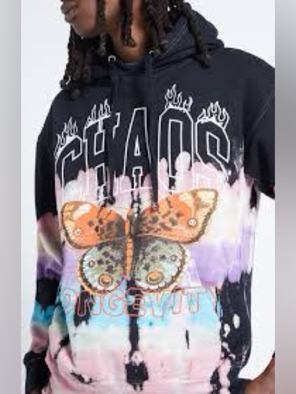 Pacsun Burning Chaos Hoodie Size Medium